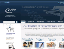 Tablet Screenshot of cal-precision.com